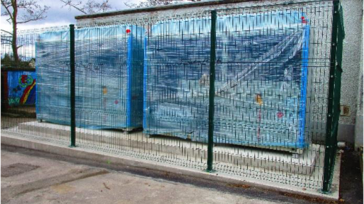 Heat pumps at Auchtergaven,credit Perth and Kinross Council